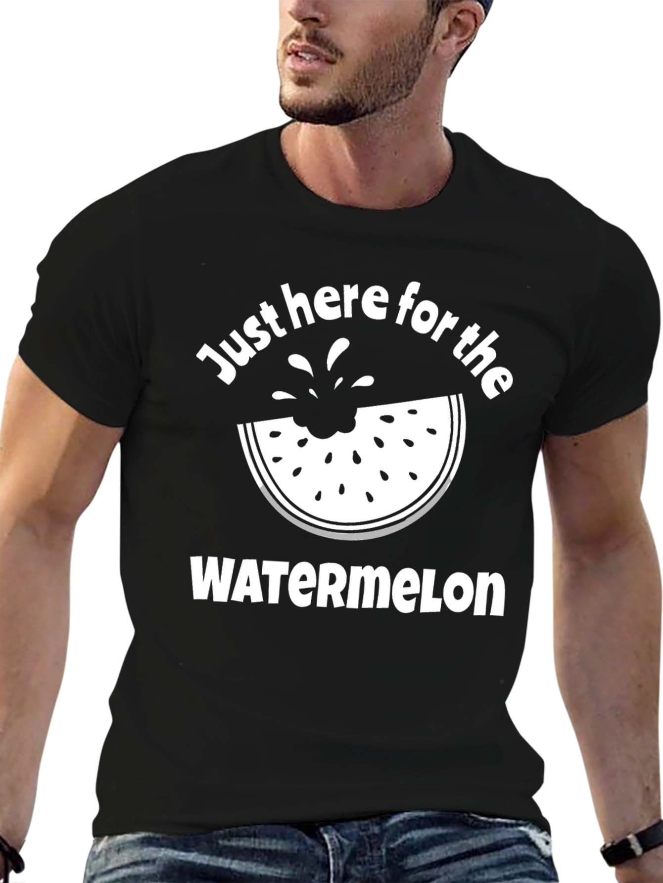 Just Here for the Watermelon Graphic Tee