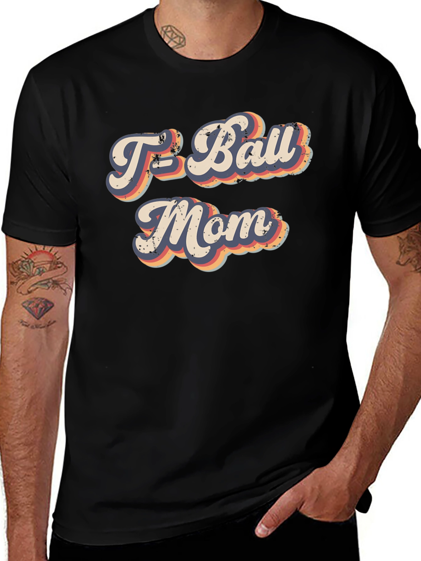 Retro T-Ball Mom Graphic Tee