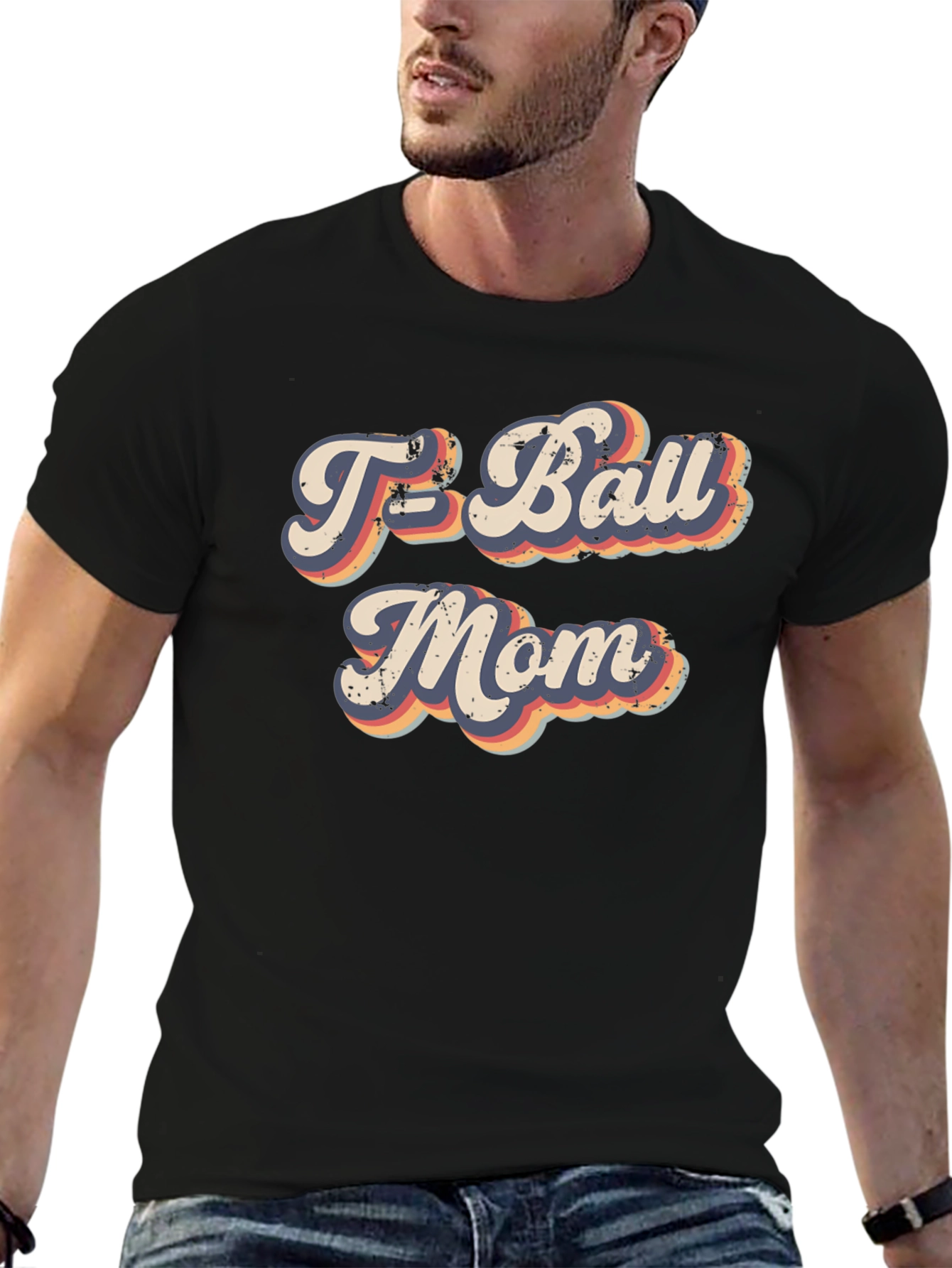 Retro T-Ball Mom Graphic Tee