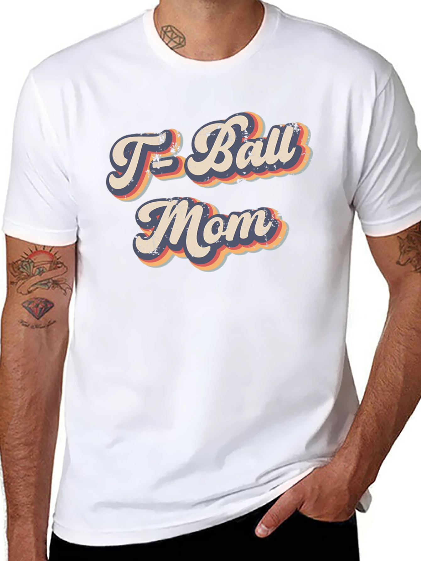 Retro T-Ball Mom Graphic Tee
