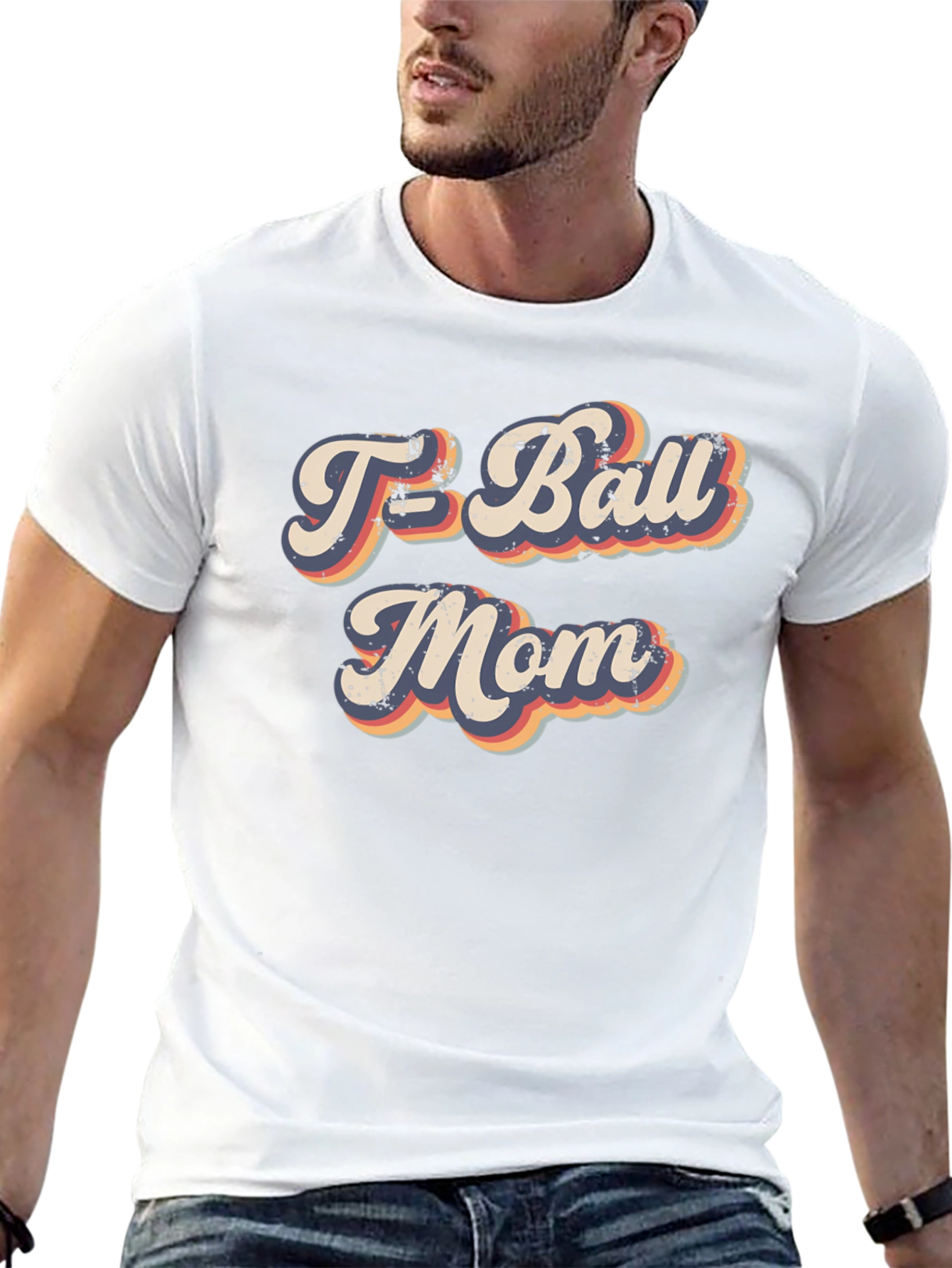 Retro T-Ball Mom Graphic Tee