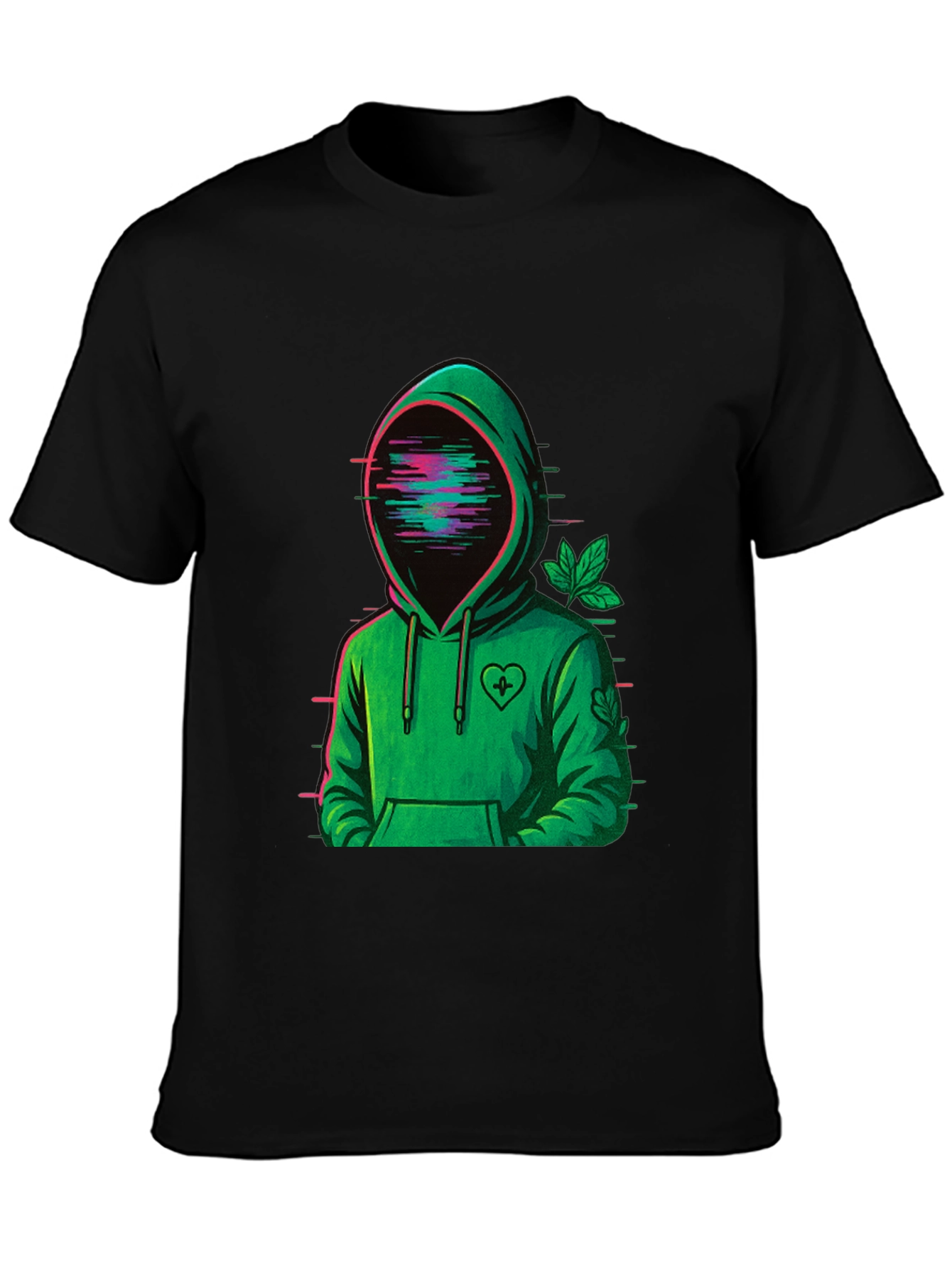 Glitch Hoodie Graphic T-Shirt