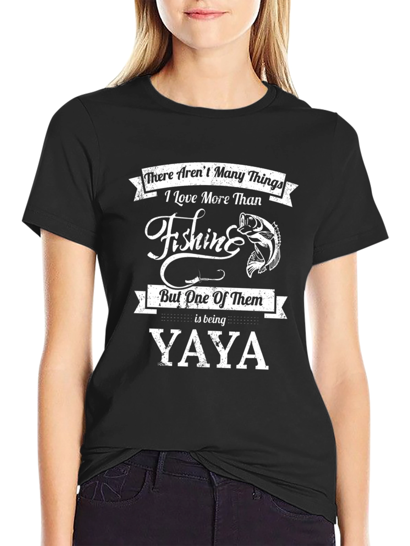 Fishing Yaya T-Shirt - Gift for Grandmother