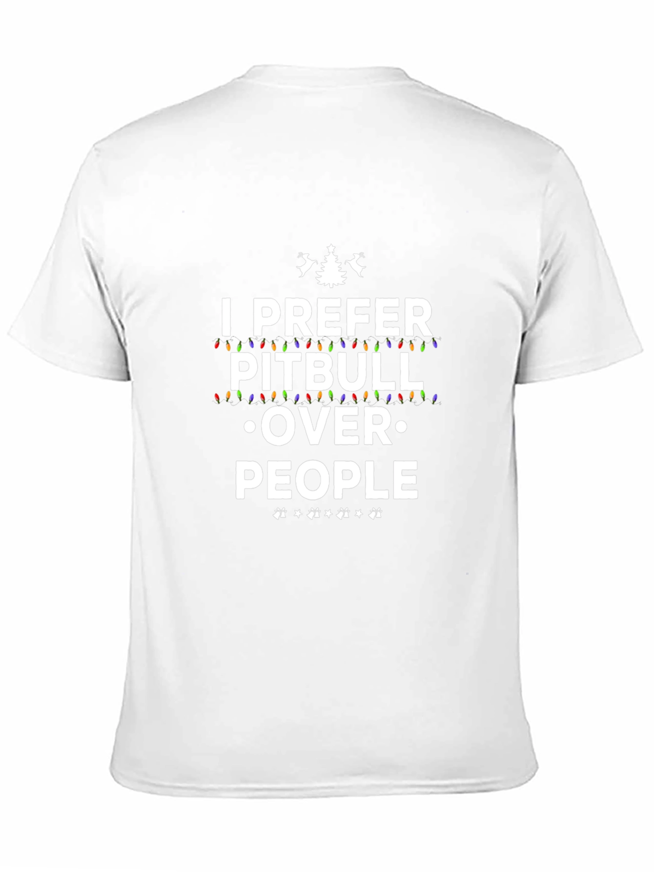 I Prefer Pitbull Over People Black Tee