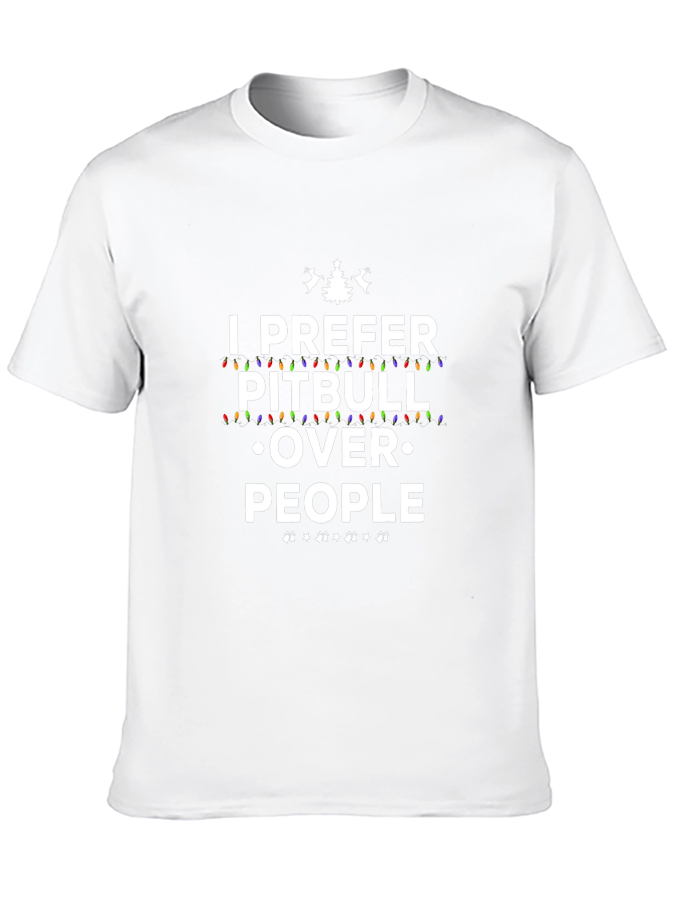 I Prefer Pitbull Over People Black Tee