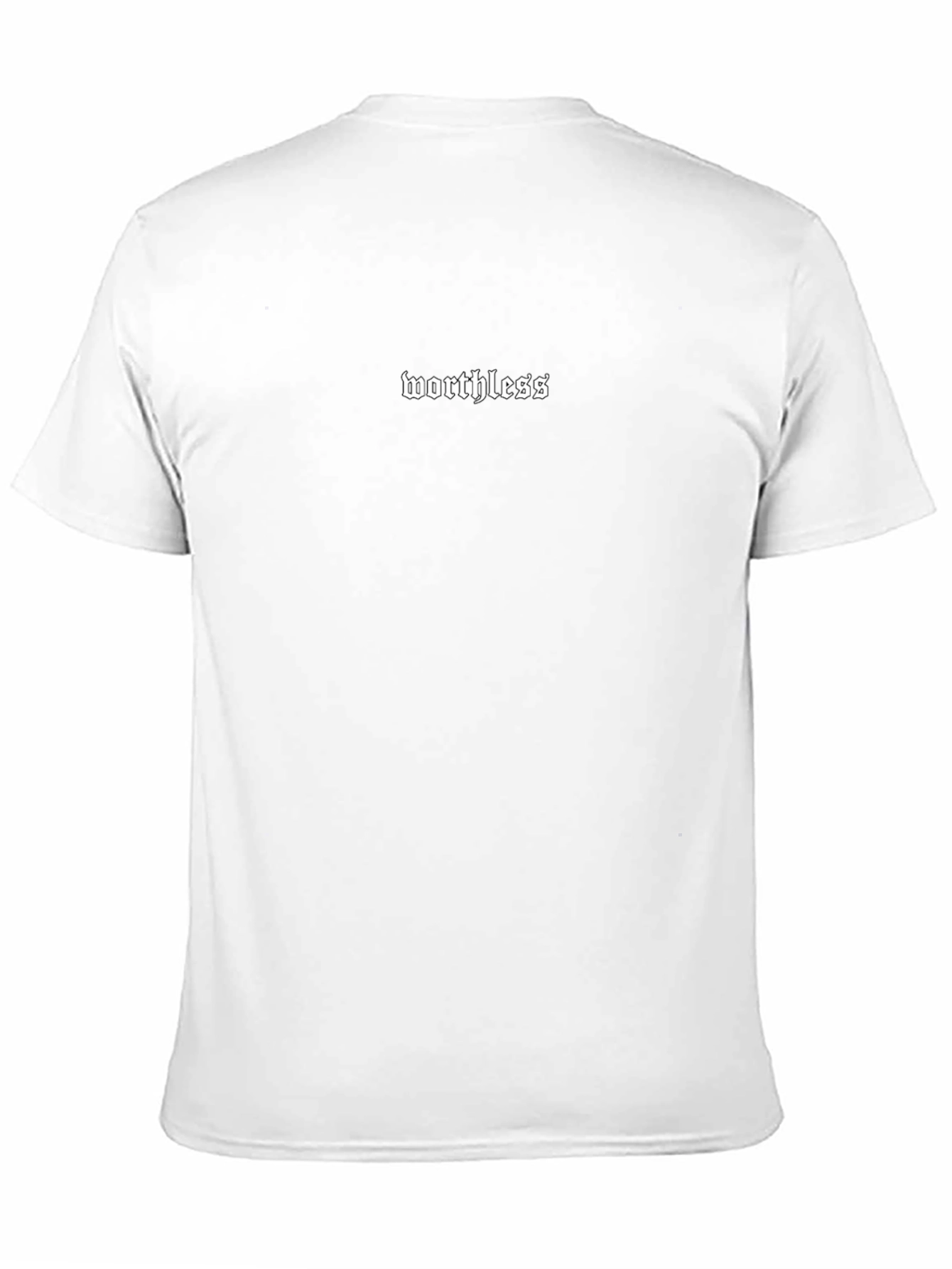 Worthless Graphic Print Black T-Shirt
