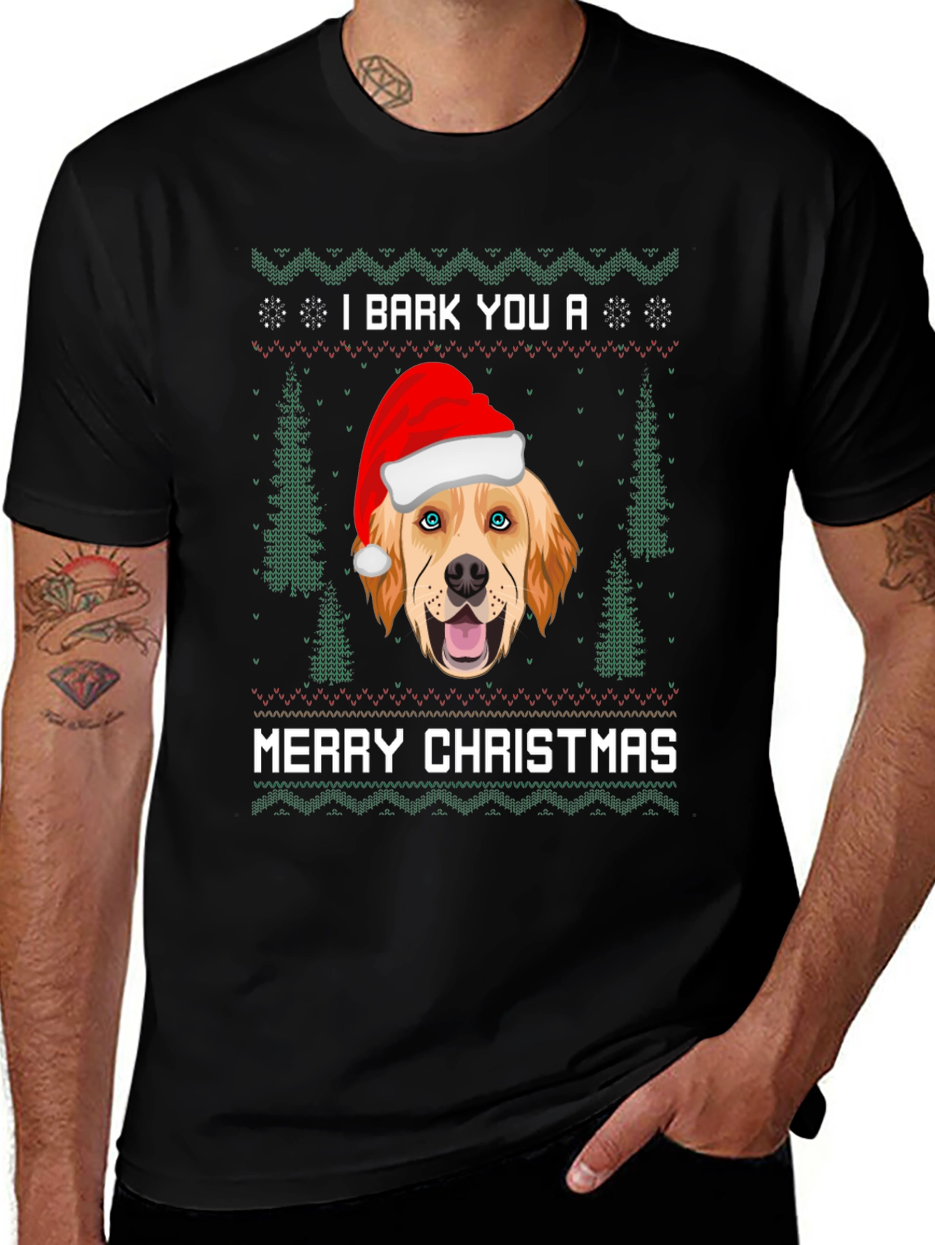 I Bark You a Merry Christmas Dog T-Shirt