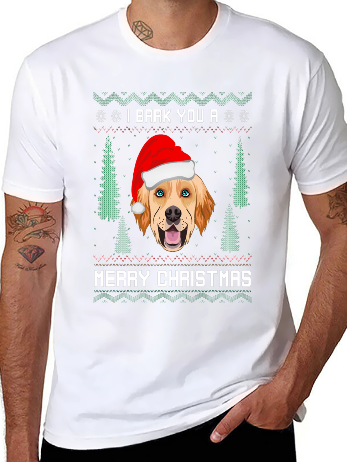 I Bark You a Merry Christmas Dog T-Shirt