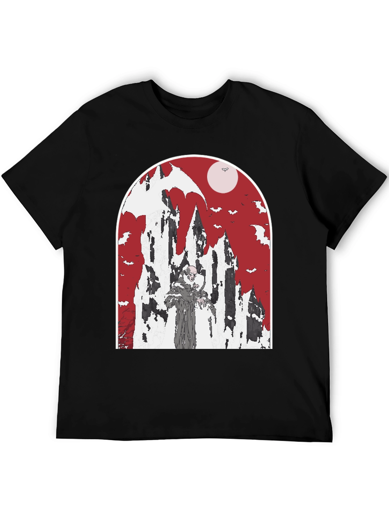 Vampire Castle T-Shirt - Spooky Halloween Tee