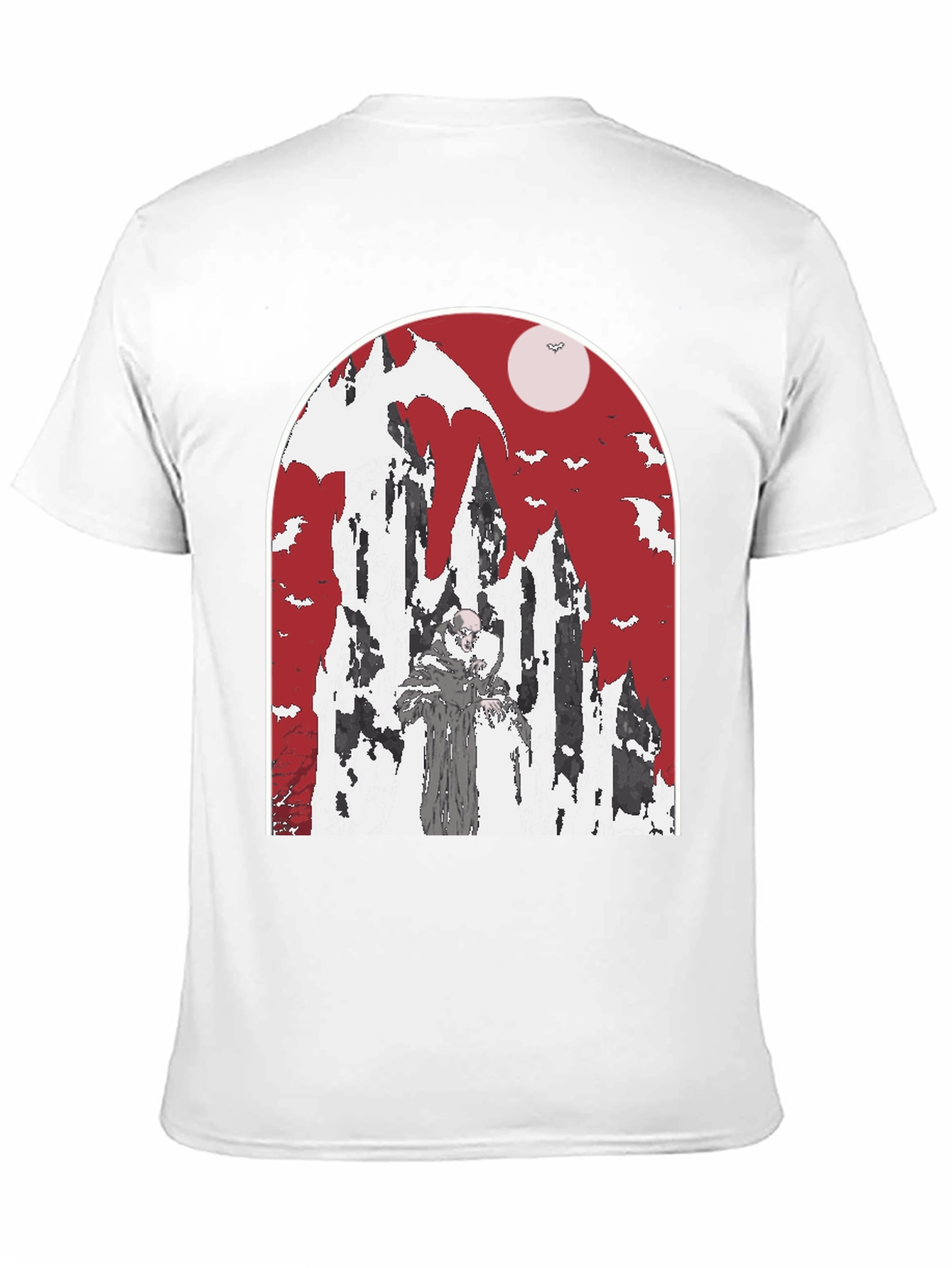 Vampire Castle T-Shirt - Spooky Halloween Tee