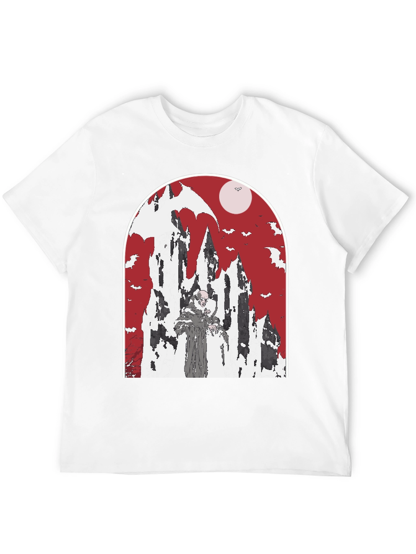 Vampire Castle T-Shirt - Spooky Halloween Tee