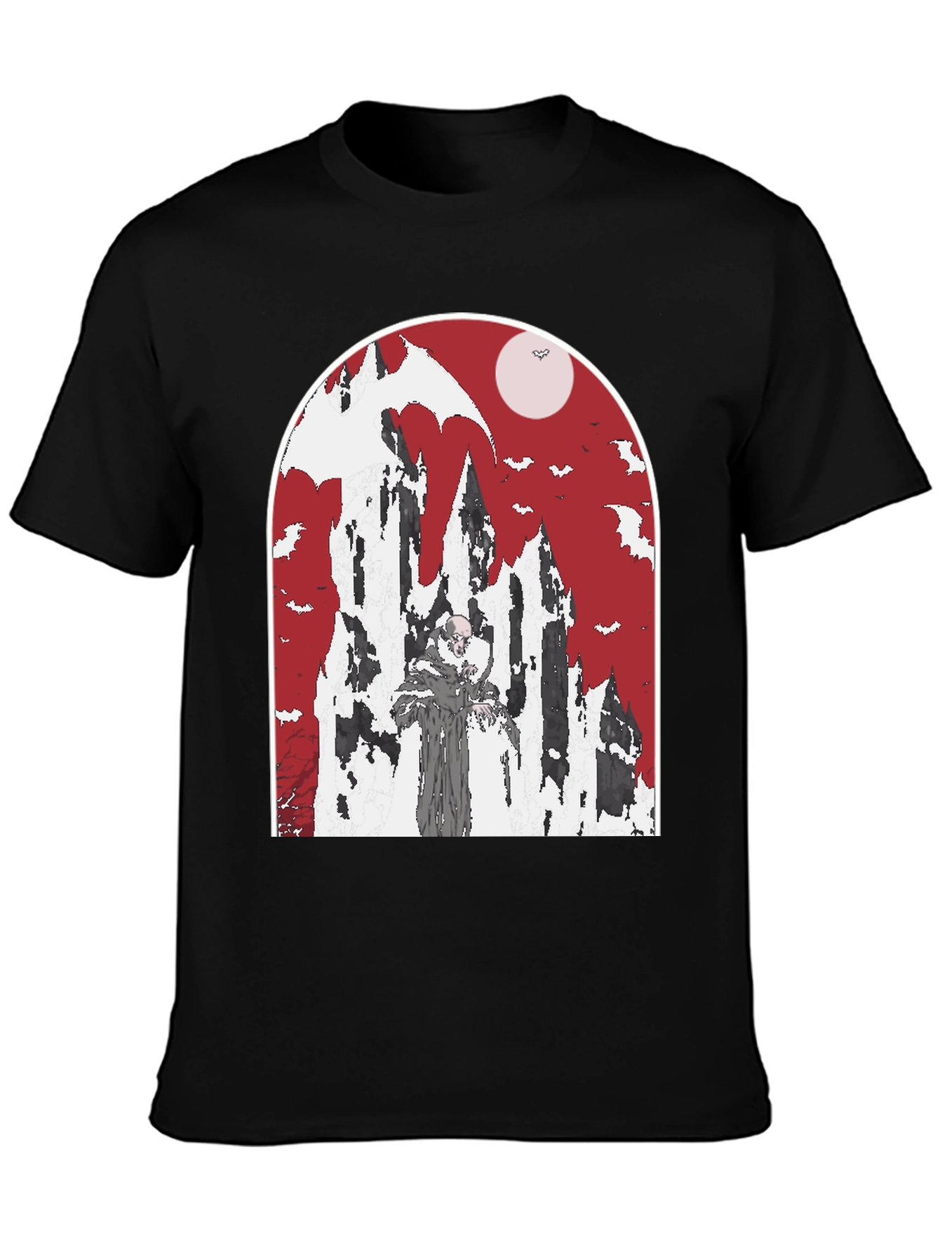 Vampire Castle T-Shirt - Spooky Halloween Tee