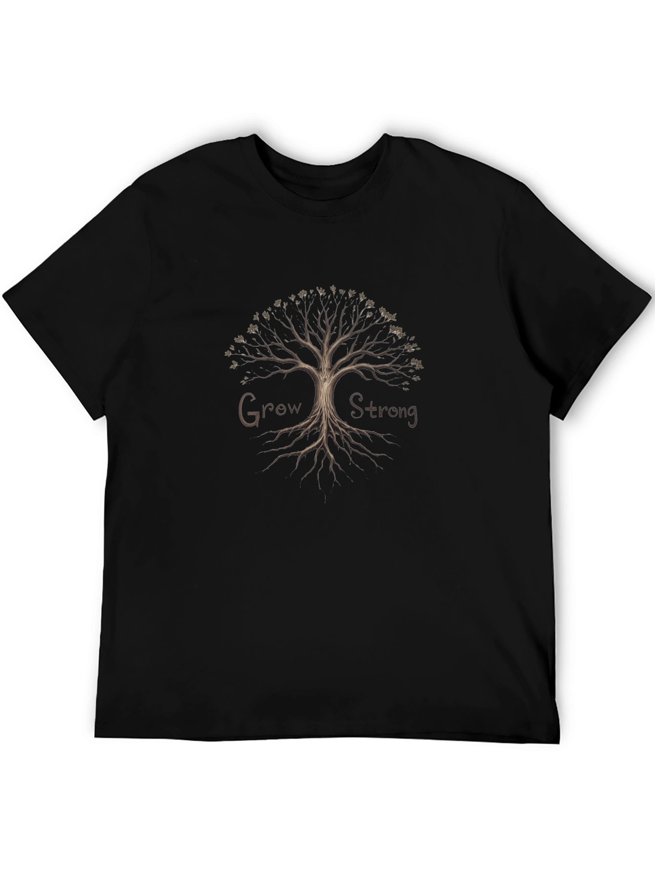 Grow Strong Tree Graphic T-Shirt
