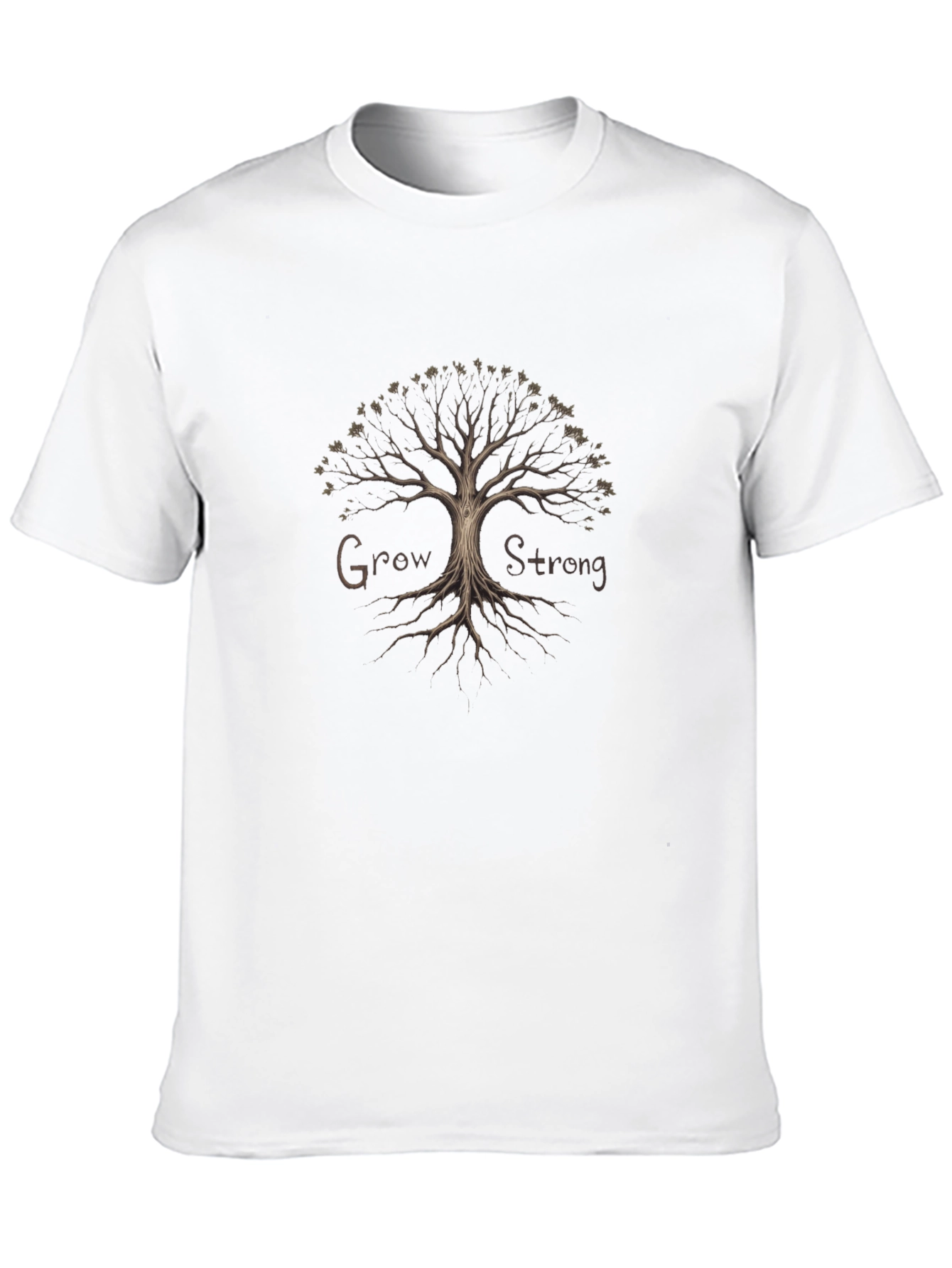Grow Strong Tree Graphic T-Shirt