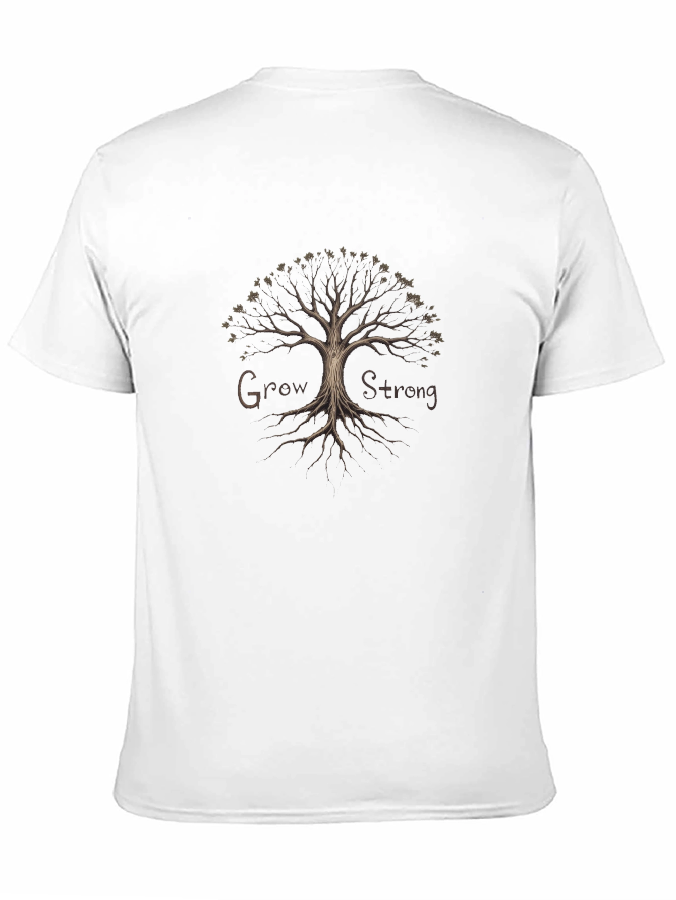 Grow Strong Tree Graphic T-Shirt
