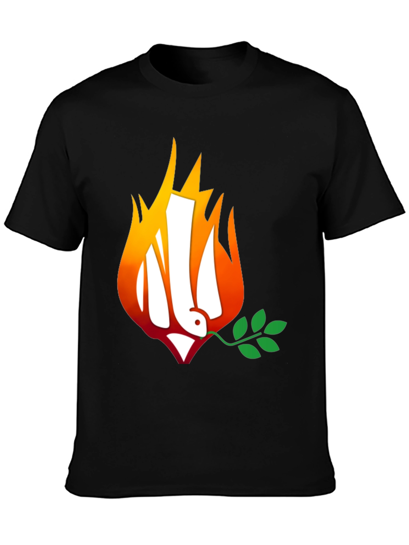 Ukraine Peace Dove on Fire T-Shirt