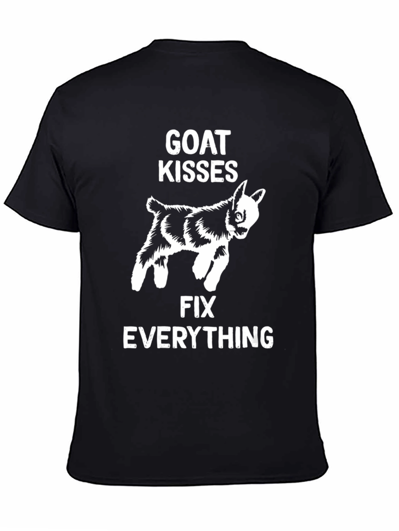 Goat Kisses Fix Everything Graphic Tee