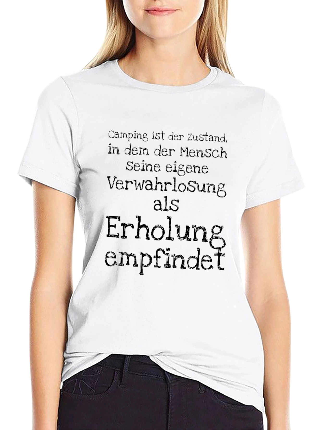 Camping State T-Shirt - German Quote
