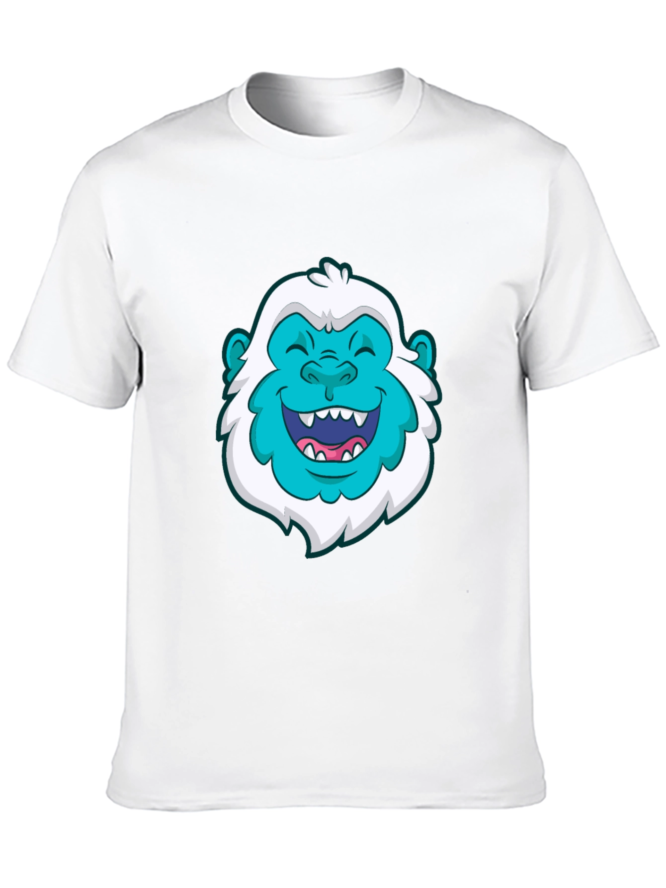Fun Bigfoot Graphic Tee - Black Cotton T-Shirt