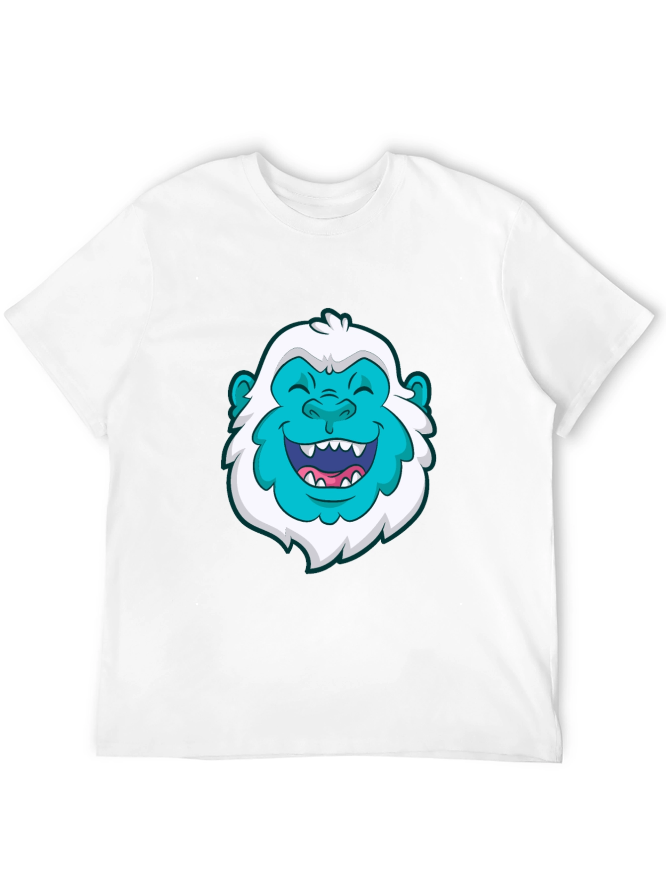 Fun Bigfoot Graphic Tee - Black Cotton T-Shirt