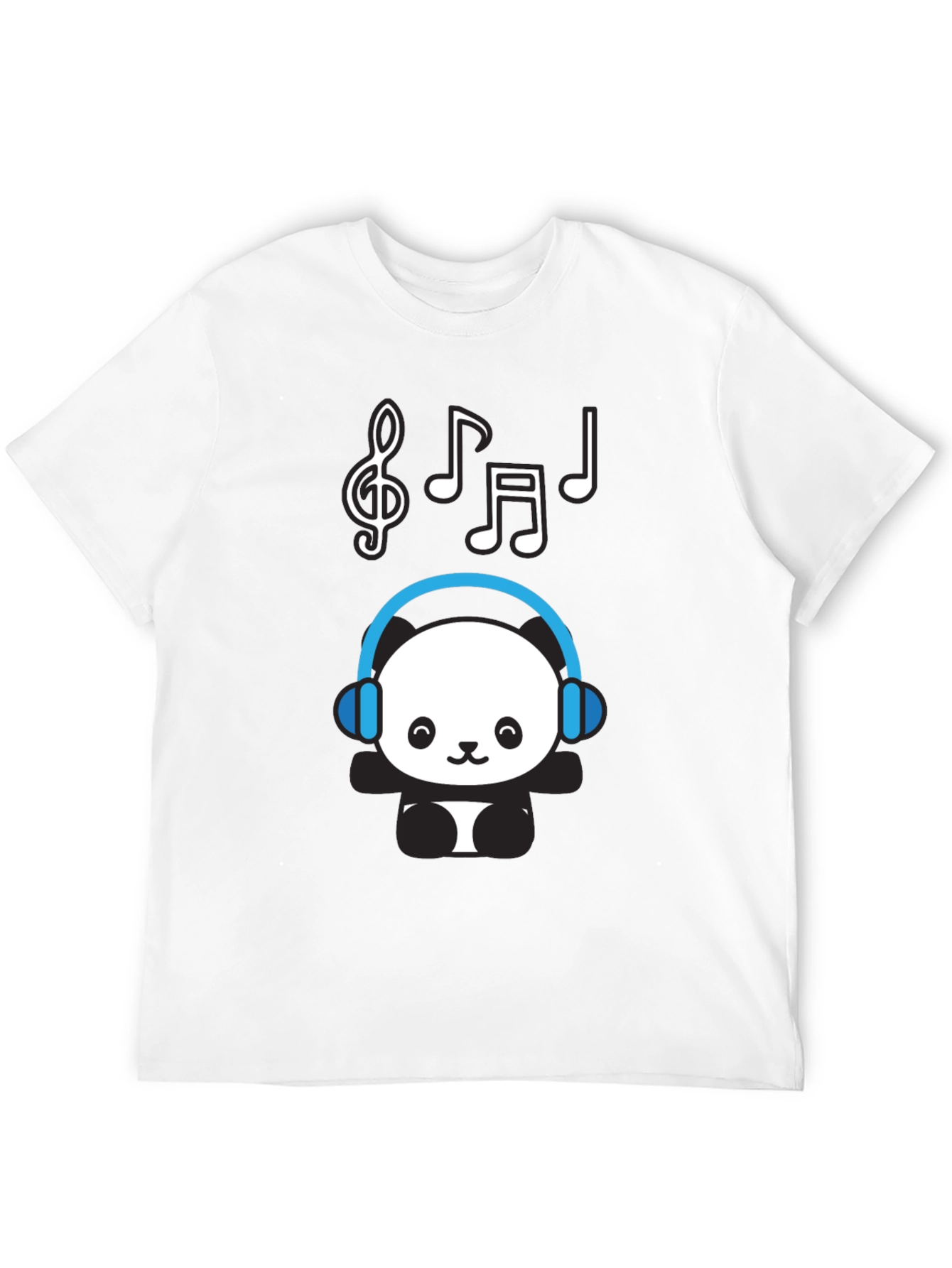 Panda DJ Black T-Shirt - Music Lover Tee