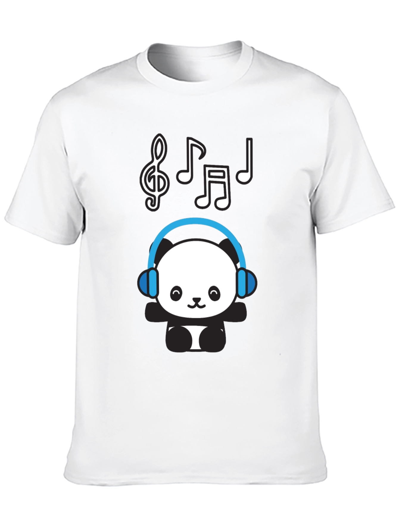 Panda DJ Black T-Shirt - Music Lover Tee