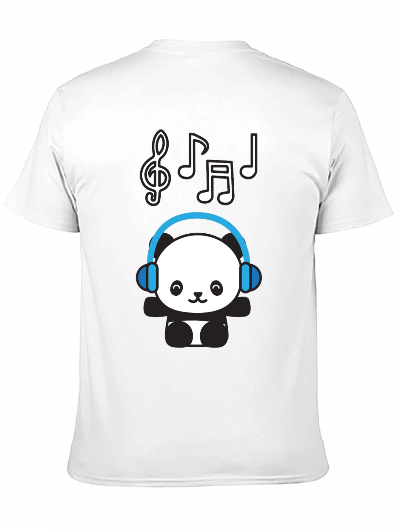 Panda DJ Black T-Shirt - Music Lover Tee