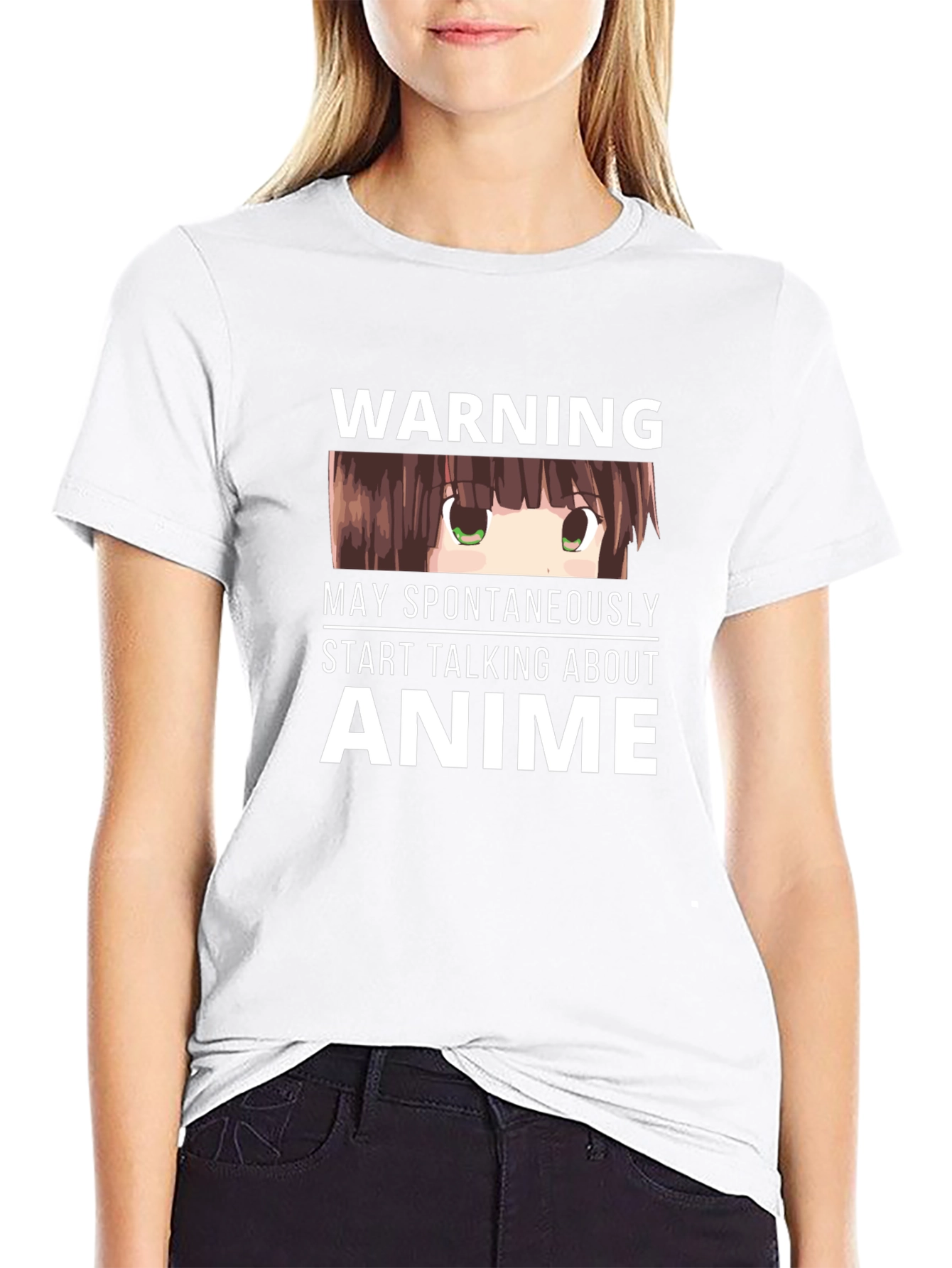 Anime Warning T-Shirt - Spontaneously Talks Anime!