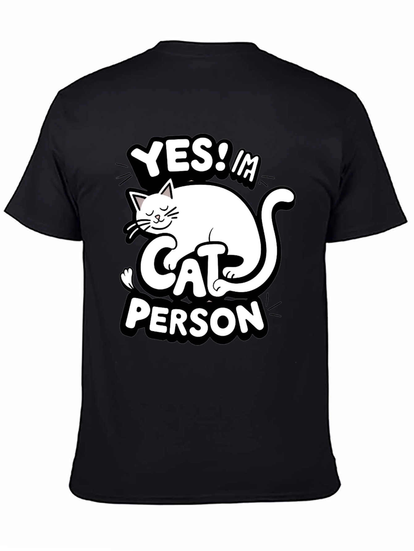 Yes! Im Cat Person Graphic Tee
