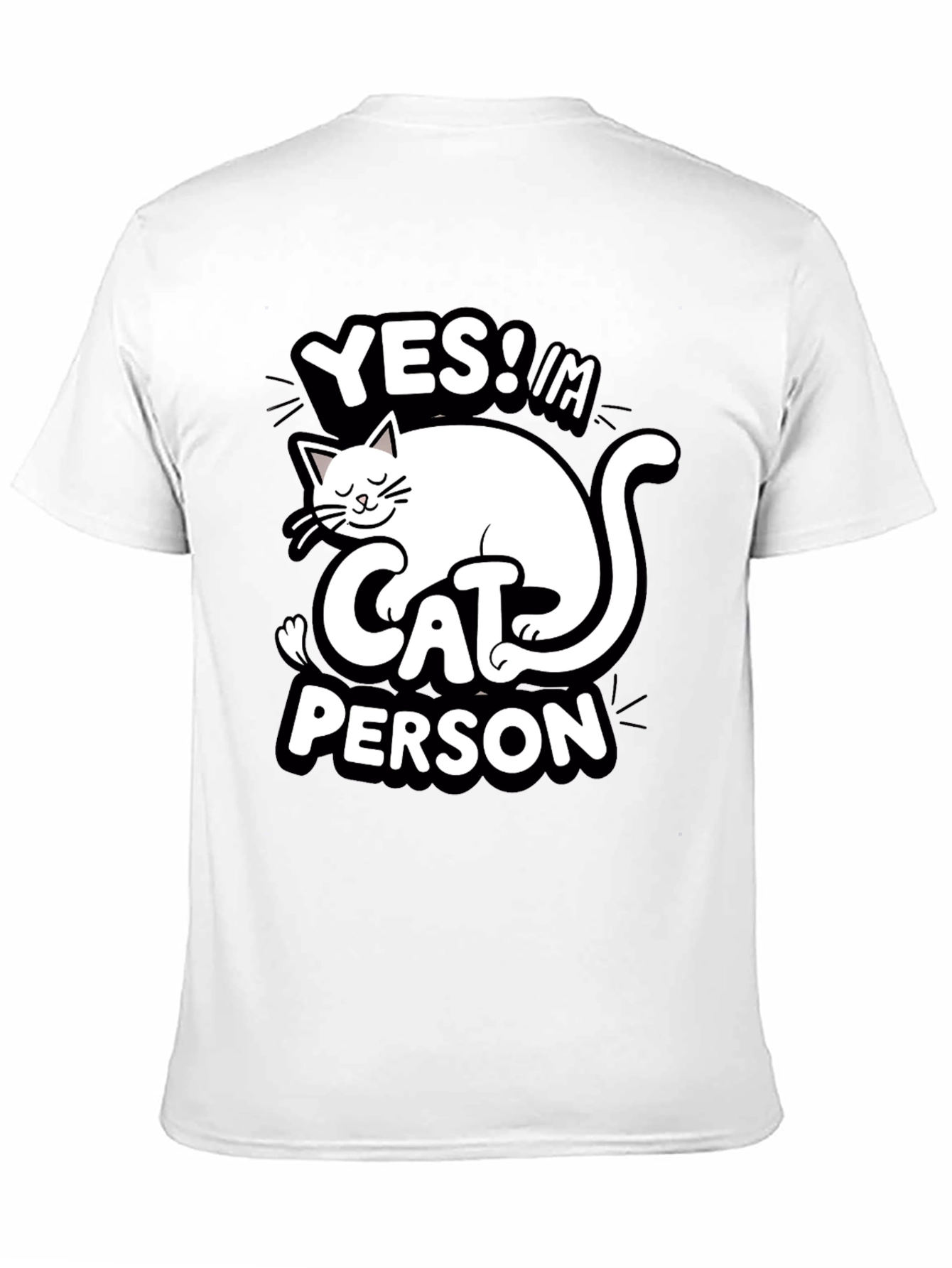 Yes! Im Cat Person Graphic Tee