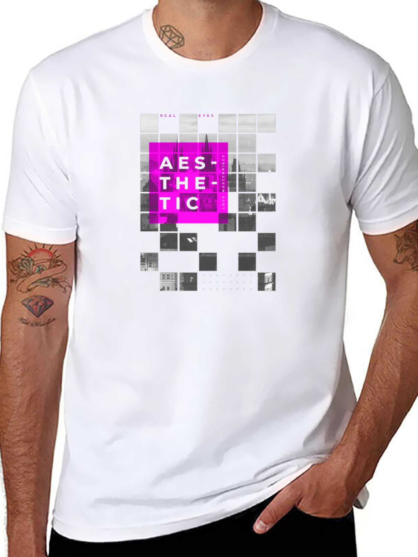 Aesthetic Graphic Print Crew Neck T-Shirt