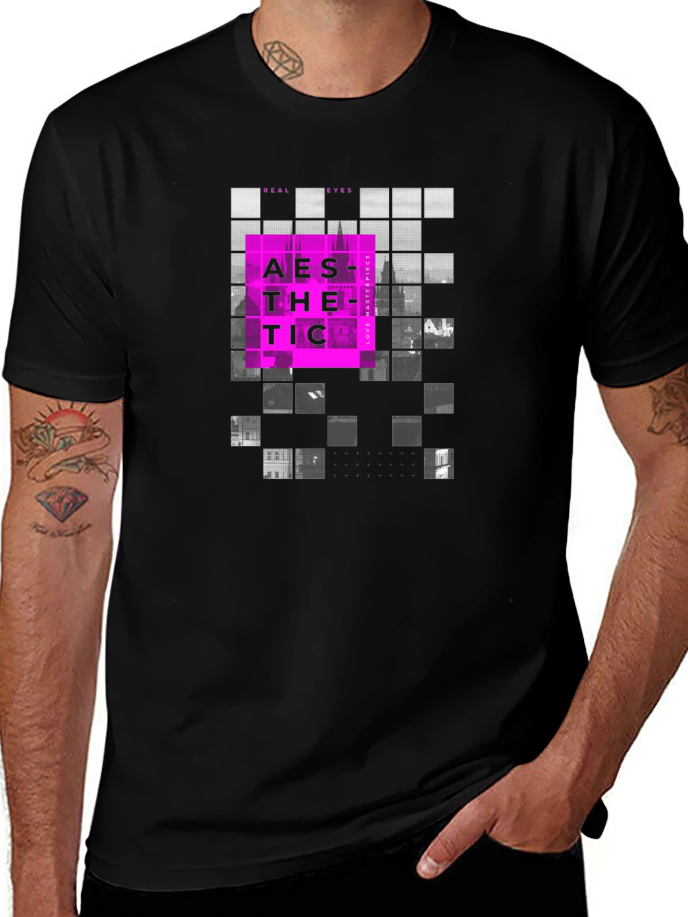 Aesthetic Graphic Print Crew Neck T-Shirt
