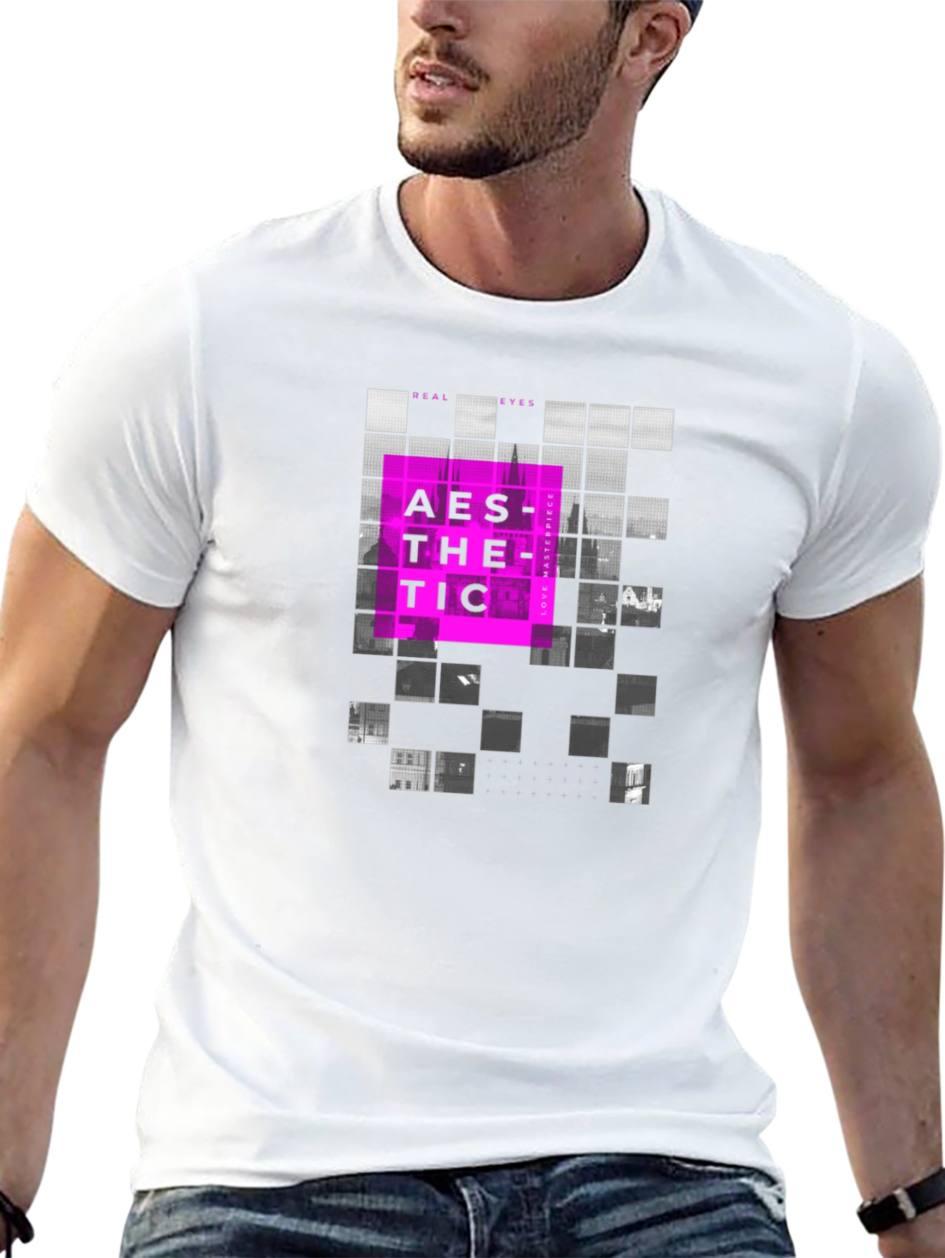 Aesthetic Graphic Print Crew Neck T-Shirt