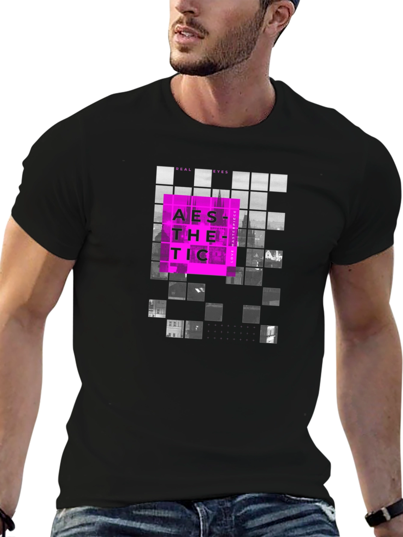 Aesthetic Graphic Print Crew Neck T-Shirt