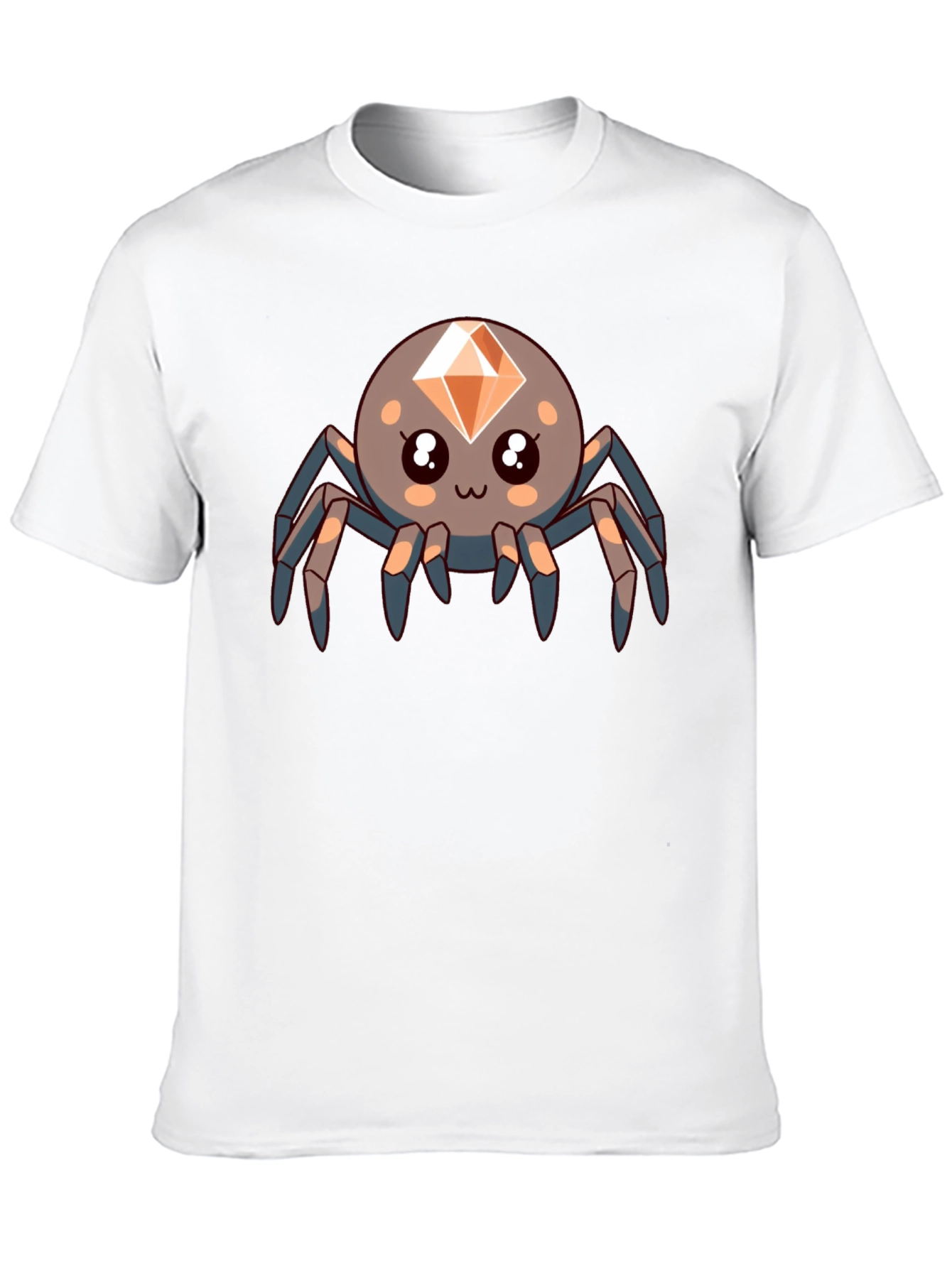 Cute Diamond Spider Black T-Shirt
