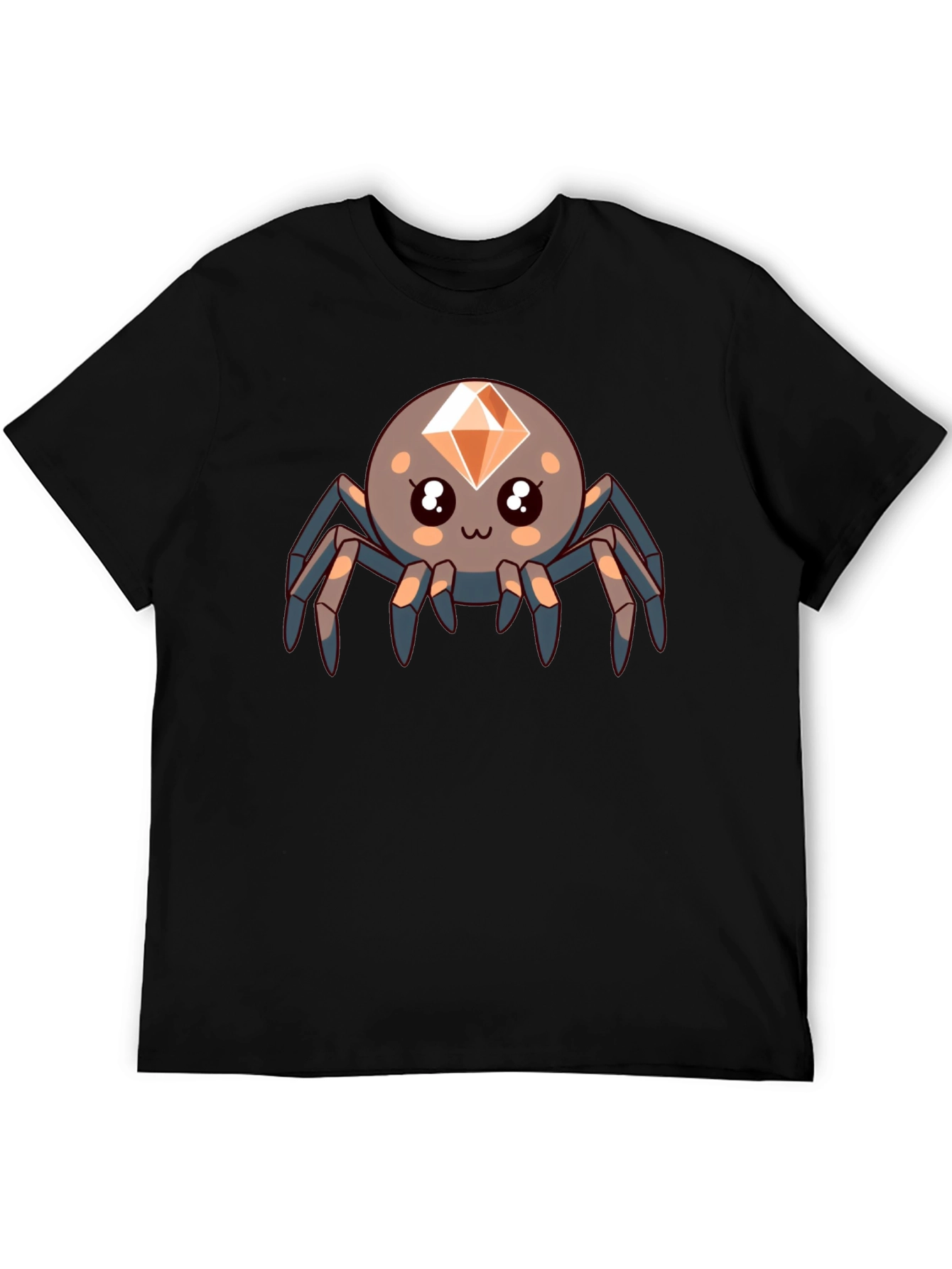 Cute Diamond Spider Black T-Shirt