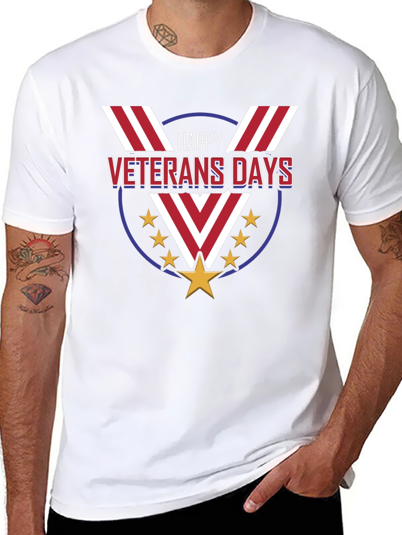 Happy Veterans Day T-Shirt Patriotic USA