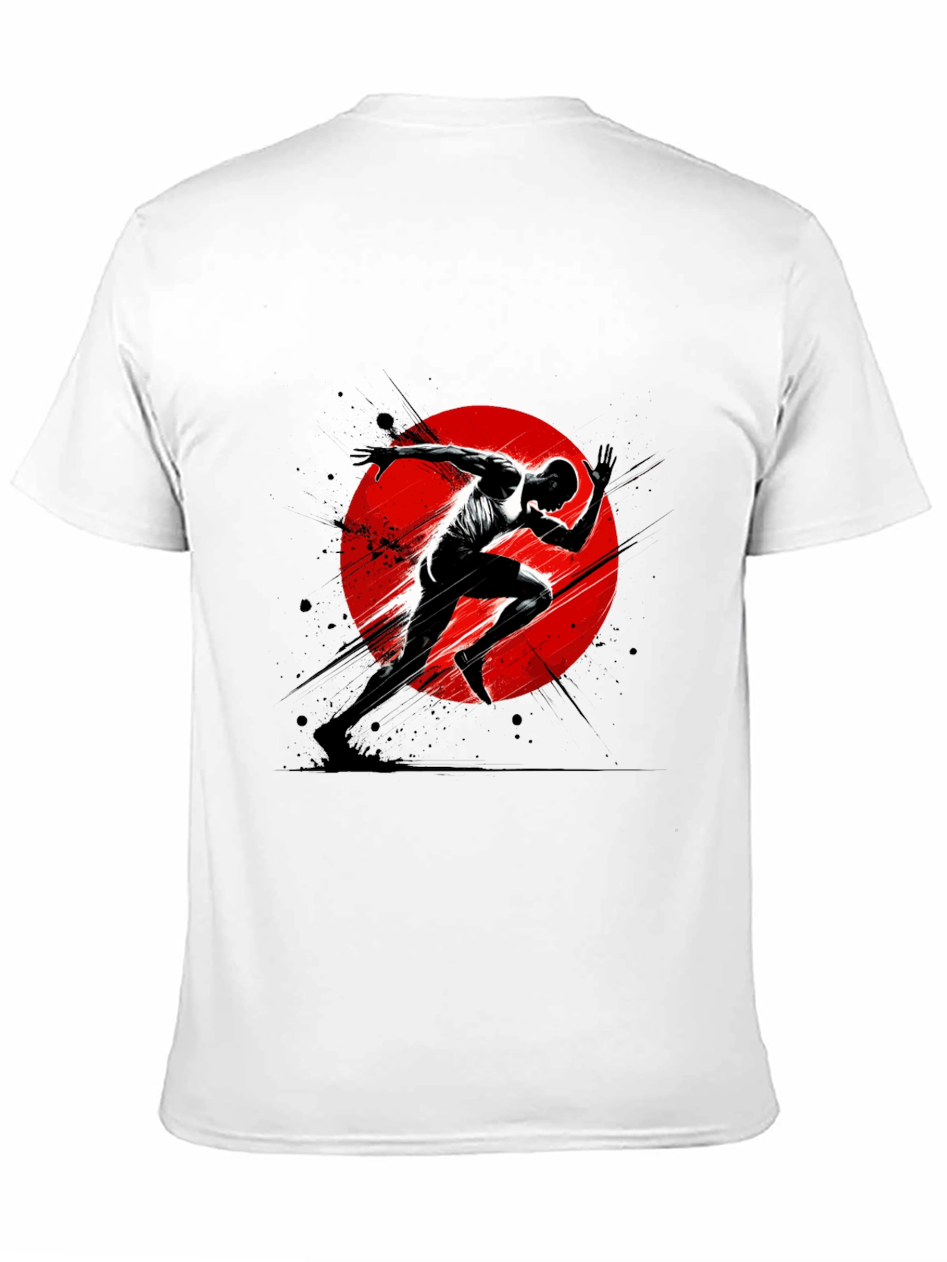 Runner Graphic Tee - Black Athletic T-Shirt