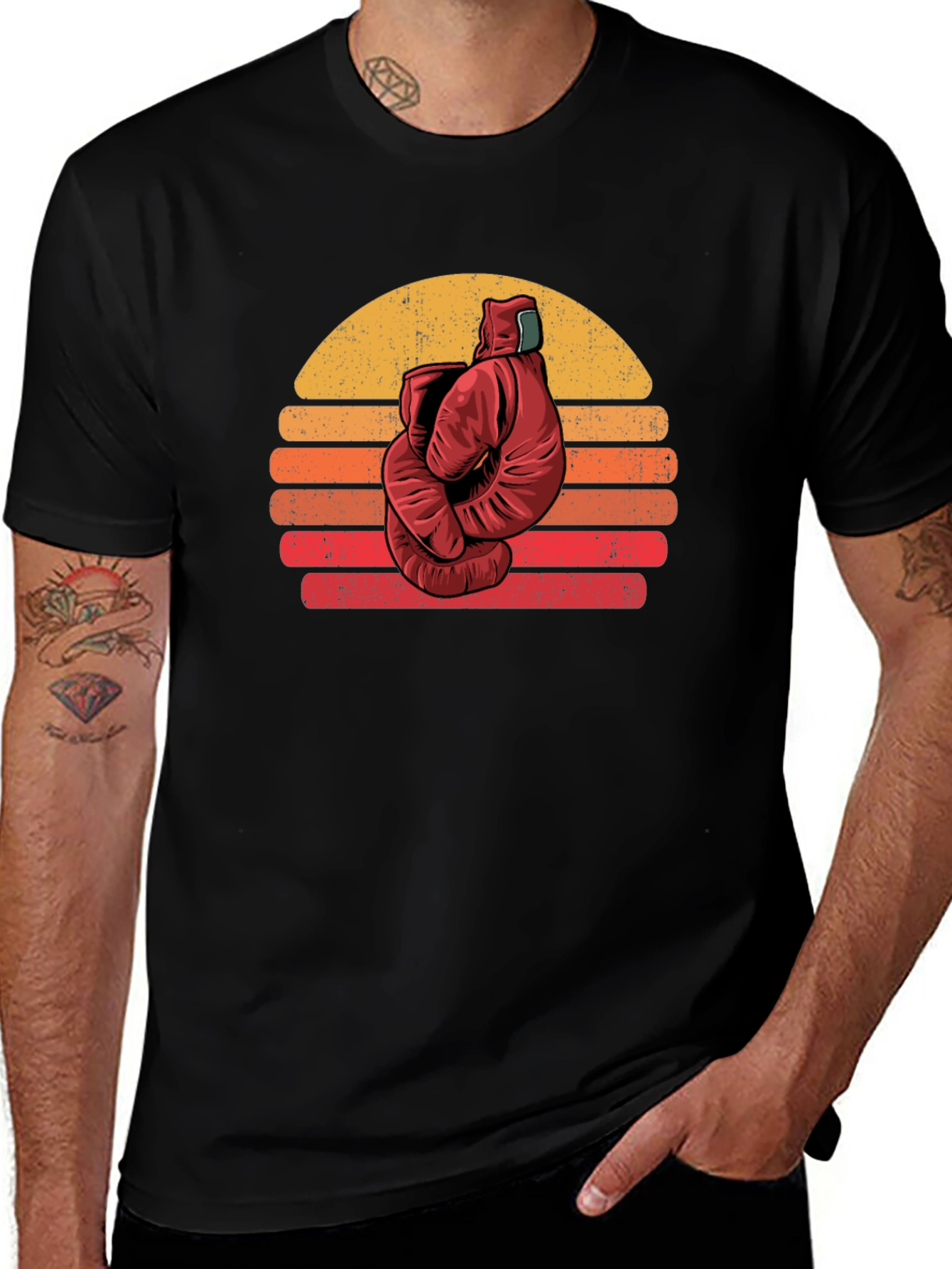 Retro Boxing Glove Graphic Tee