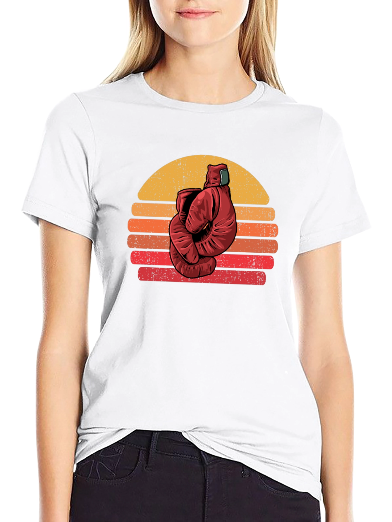 Retro Boxing Glove Graphic Tee