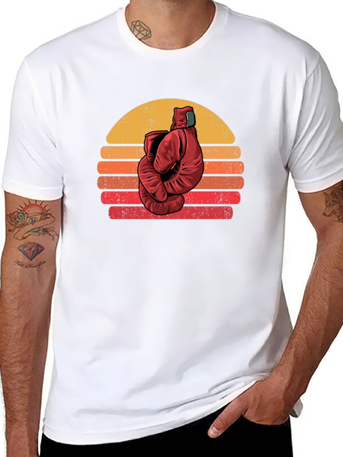 Retro Boxing Glove Graphic Tee