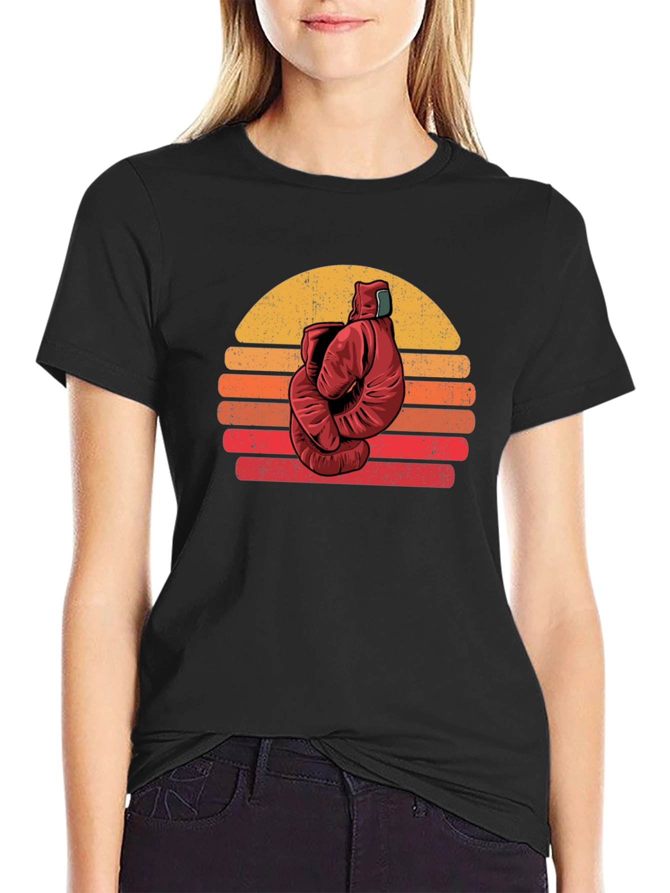 Retro Boxing Glove Graphic Tee