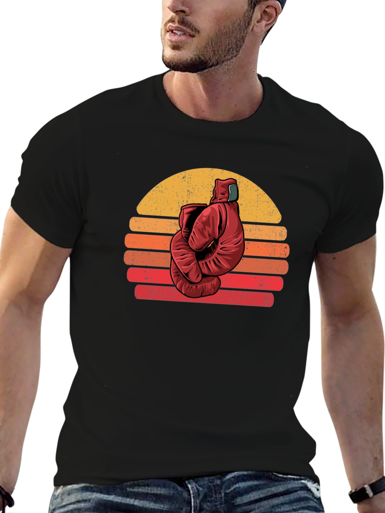 Retro Boxing Glove Graphic Tee