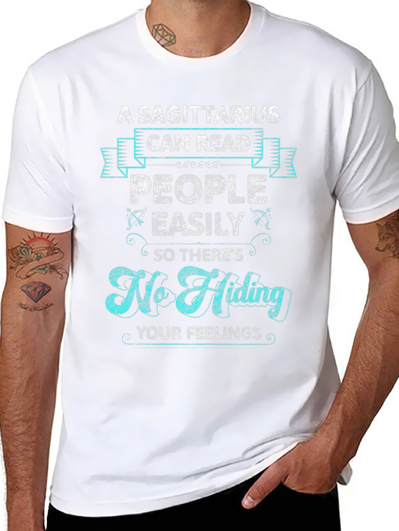 Sagittarius Can Read People Graphic Tee - Zodiac Gift
