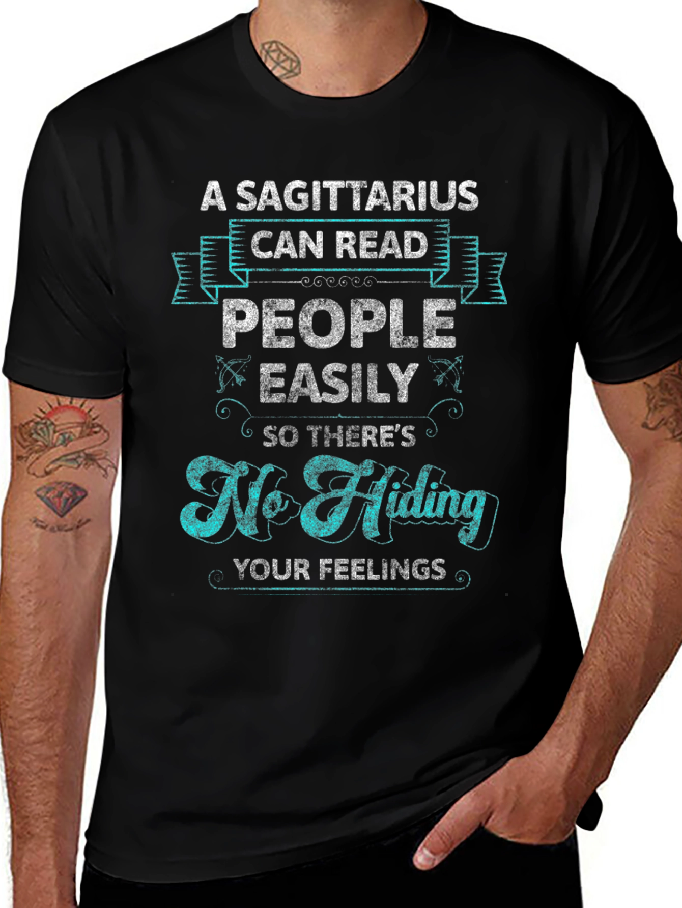 Sagittarius Can Read People Graphic Tee - Zodiac Gift