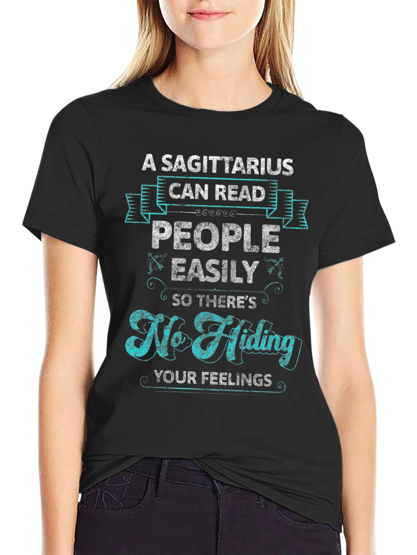 Sagittarius Can Read People Graphic Tee - Zodiac Gift