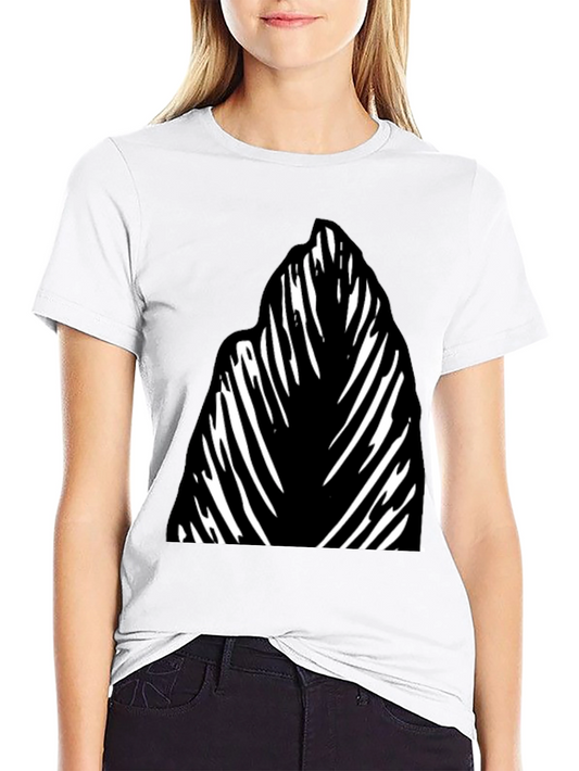 Abstract Graphic Tee - Black Cotton Blend