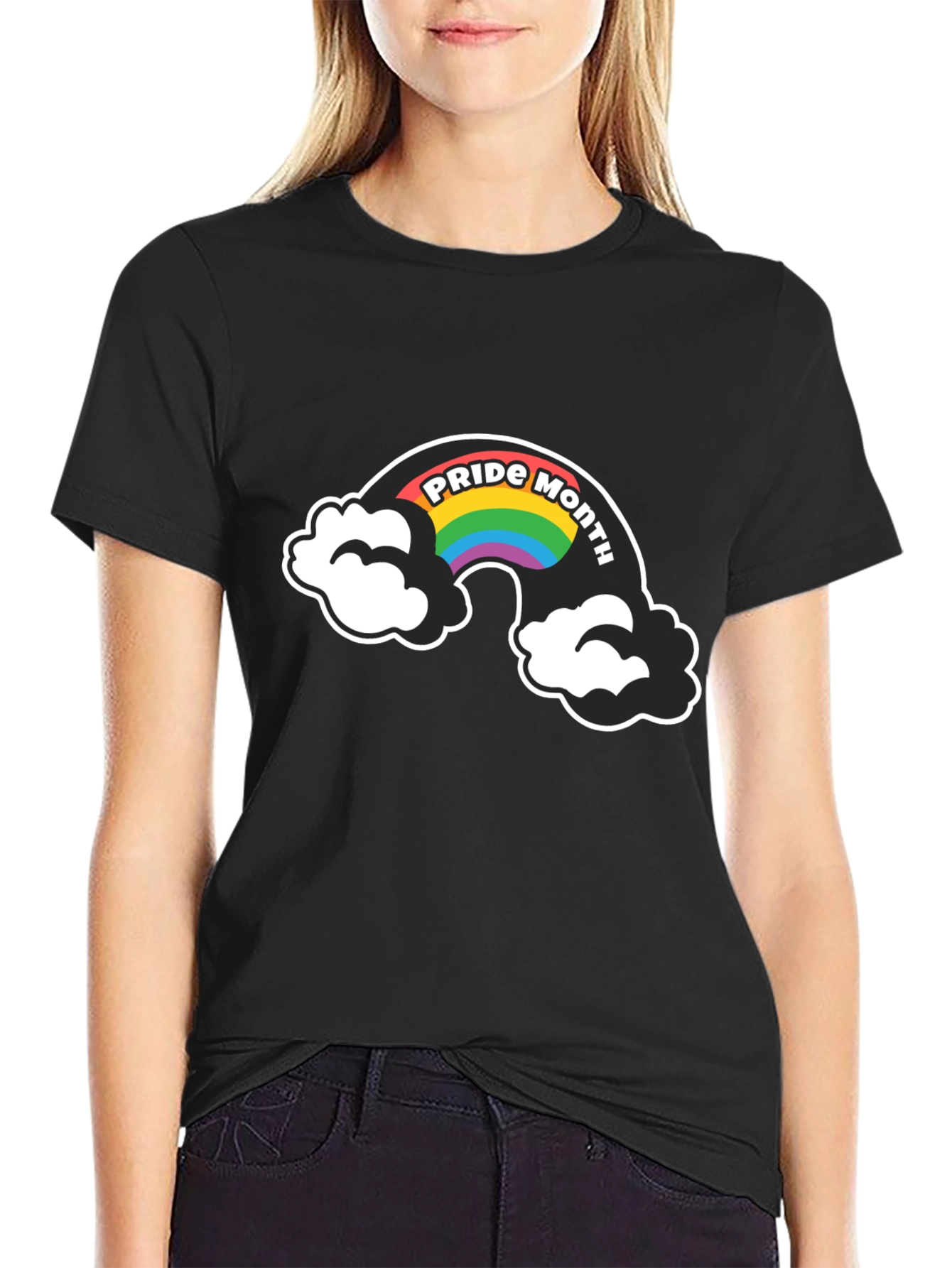 Pride Month Rainbow Graphic T-Shirt