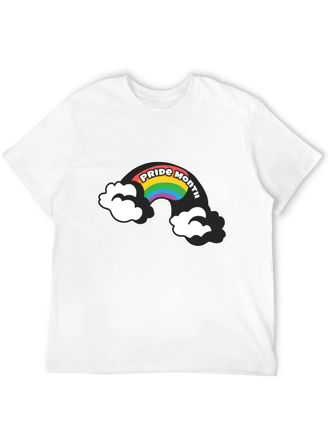 Pride Month Rainbow Graphic T-Shirt