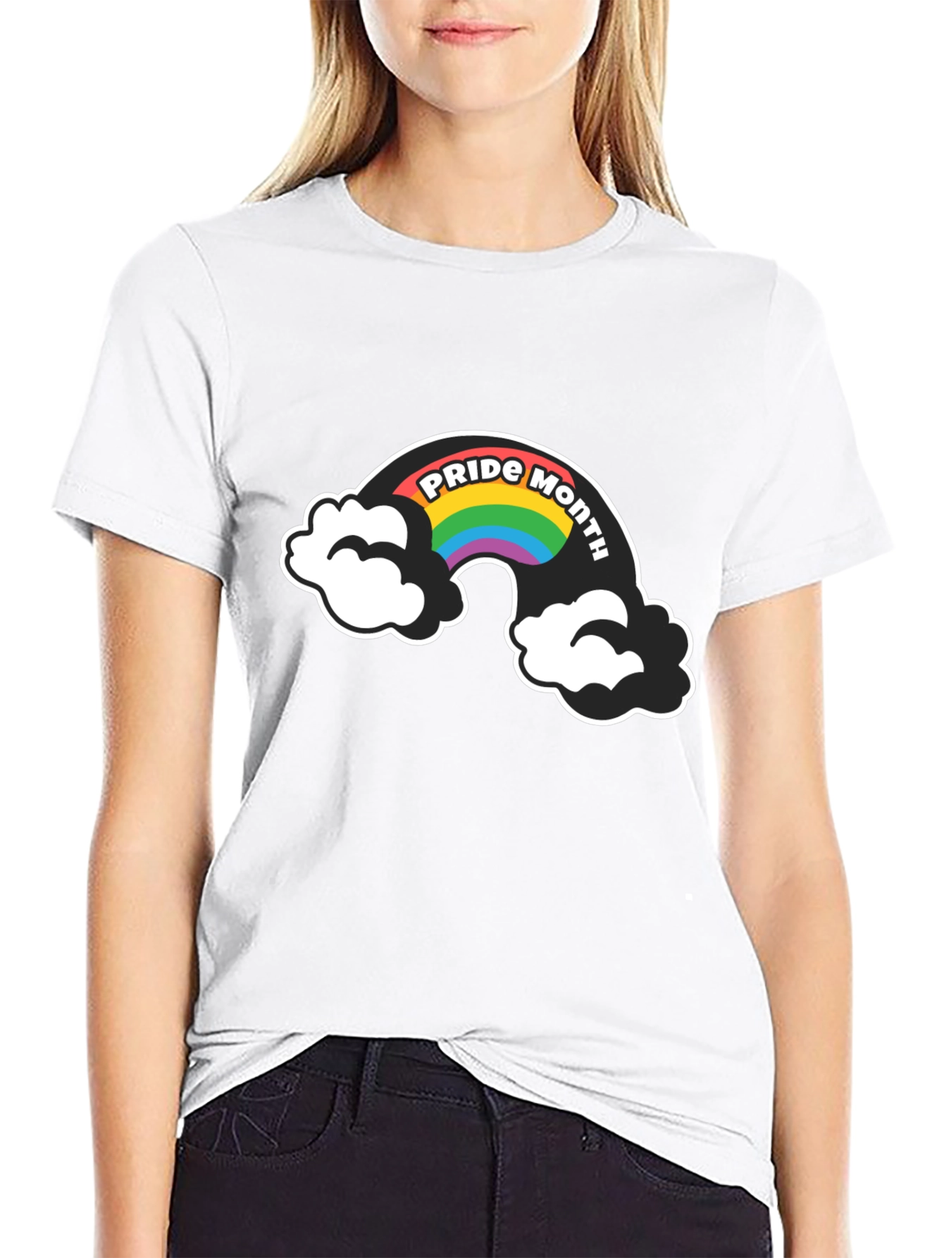 Pride Month Rainbow Graphic T-Shirt